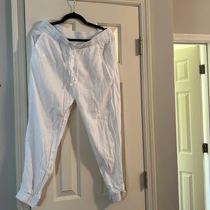 Cloth and Stone Casual White Joggers